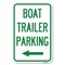 Signmission Boat Trailer Parking With Left Arrow Symbol Heavy-Gauge Alum. Sign, 12" x 18", A-1218-24295 A-1218-24295 - alternate 1